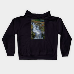 Waterfall at Ashness Bridge, English Lake District Kids Hoodie